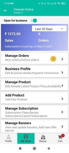 EPIMART - nearby shopping app screenshot 4