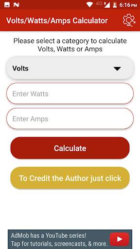Volts/Watts/Amps Calculator скриншот 3