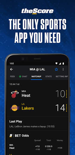 theScore: Live Sports Scores, News, Stats & Videos screenshot 1