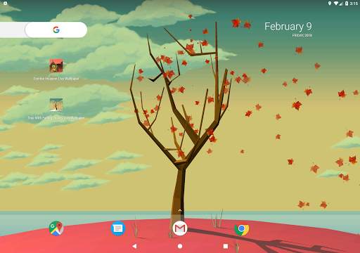 Tree With Falling Leaves Live Wallpaper - FREE screenshot 23