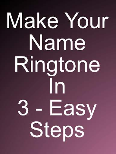 My Name Ringtone Creator screenshot 3