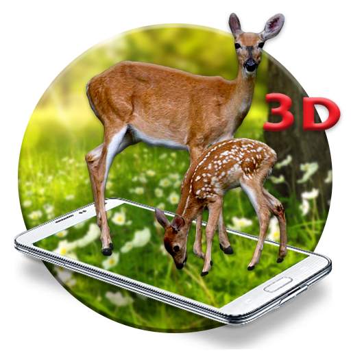 White Deer 3D Live wallpaper 1.1.1
