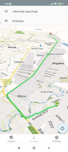 Kinshasa Congo Offline Map screenshot 2