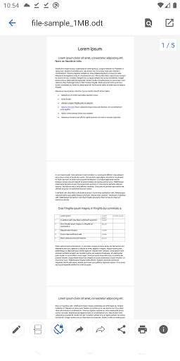 오픈 오피스 뷰어 - ODT, ODS, ODP, PDF screenshot 4