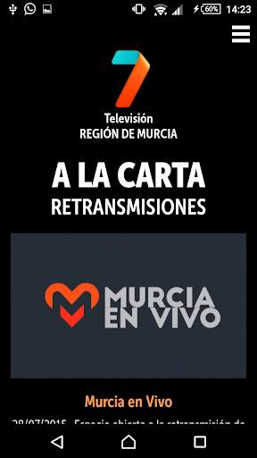 7 TV PLAYER Región de Murcia screenshot 2