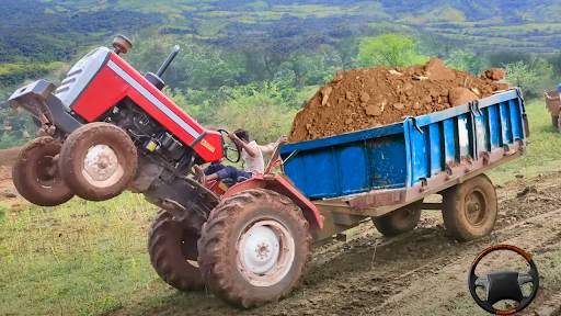 Heavy Tractor Pulling & Farming Drive Simulator screenshot 2