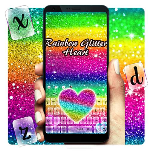 Rainbow Glitter Keyboard 10001002