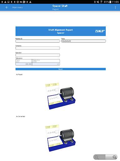 SKF Spacer shaft alignment screenshot 12