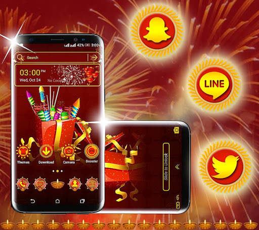 Diwali Crackers Launcher Theme screenshot 4