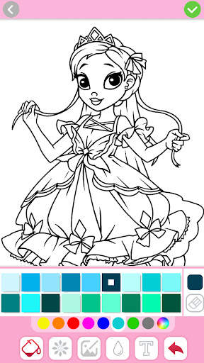 Juegos de pintar princesas screenshot 4