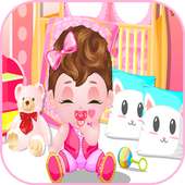 cute baby dress games logo
