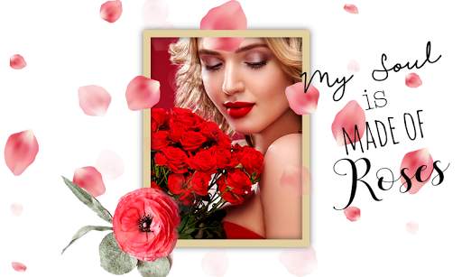 Photo Editor & Photo Frames Rose Flower Background screenshot 2