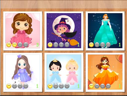 Puzzle for girls - princess and unicorn. Free game screenshot 2