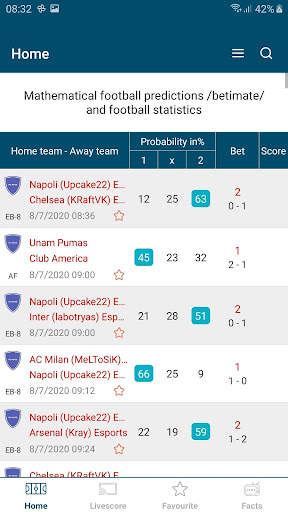 Betimate screenshot 1