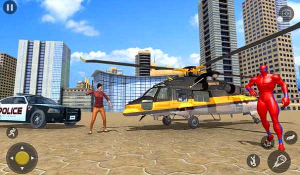 Flying Rope Hero Crime City Simulator Game 2019 स्क्रीनशॉट 2