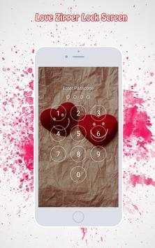 Love Zipper Lock Screen screenshot 2
