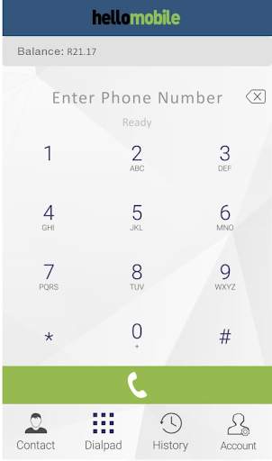 HelloMobile Dialler screenshot 2