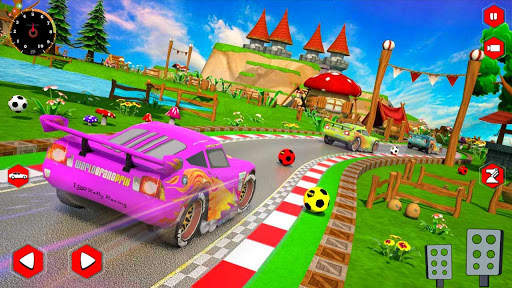 Super Kids Fast Lightning Car Racing screenshot 6