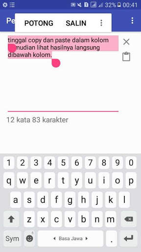 Penghitung Kata dan karakter скриншот 7