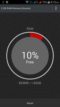 3 GB RAM Memory Booster screenshot 1
