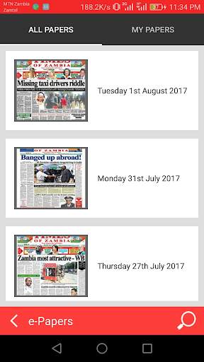 Times of Zambia Epaper screenshot 2