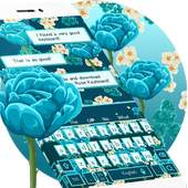 Blue Rose Keyboard Theme 10001005