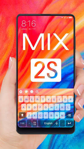 موضوع لوحة المفاتيح لمي مكس 2S 1 تصوير الشاشة