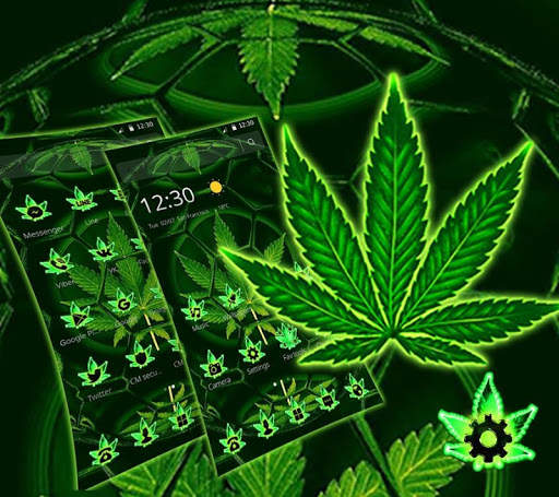 Green Football Weed Leaf Theme screenshot 4