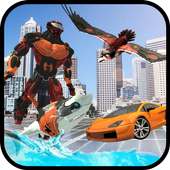 Tetra Shark Robot Transform Eagle Car logo