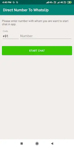 Direct Number To WhatsUp screenshot 1