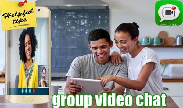 New WhatsApp Group Video Call  - Simulated screenshot 1
