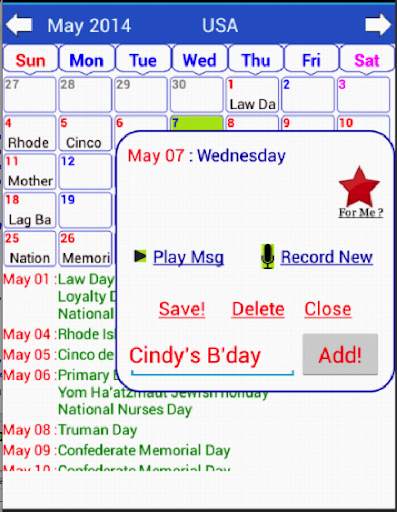 Holiday Calendar 2024 screenshot 20