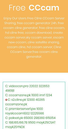 Free Cline CCcam, 5 Days Free CCcam Server screenshot 6