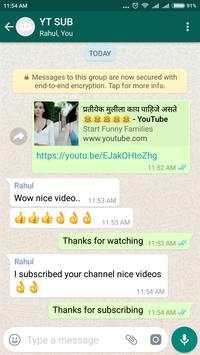 YT SUB Whatsapp GRP screenshot 4