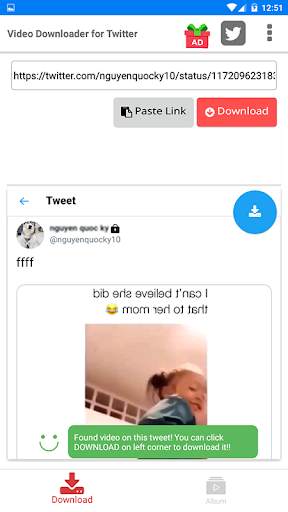 Video Downloader for Twitter 4 تصوير الشاشة