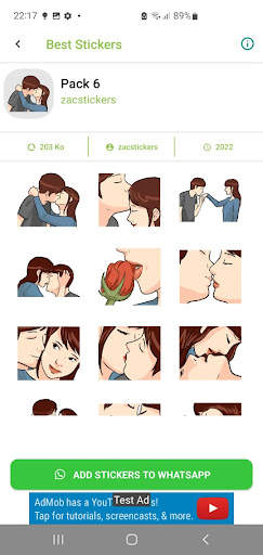 Romance Stickers For Whatsapp screenshot 1
