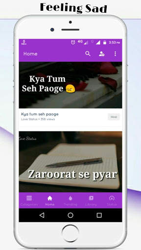 Love Status - True Sad Line Video Status screenshot 8