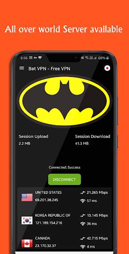 Bat VPN - Free VPN screenshot 3