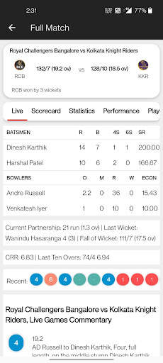 Cricket TV: HD Cricket screenshot 4