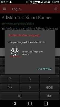 Password Safe(Fingerprint login, cloud data sync) 1 تصوير الشاشة