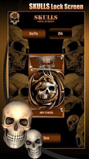 Skulls Lock Screen screenshot 2