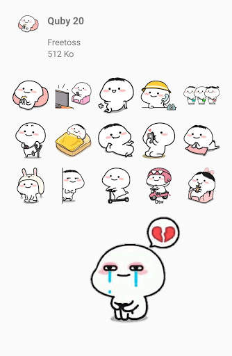Quby Stickers for WhatsApp 2021 screenshot 8