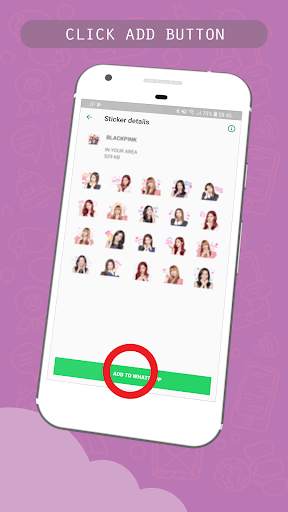 KPOP Stickers for WhatsApp Messenger screenshot 3