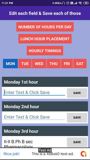 My Class Timetable screenshot 3