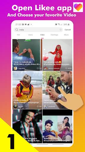 Video downloader for Likee - Without Watermark screenshot 2