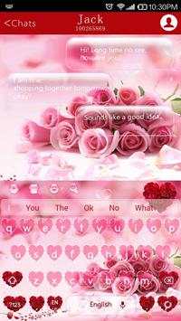 Love Roses Keyboard Theme screenshot 1