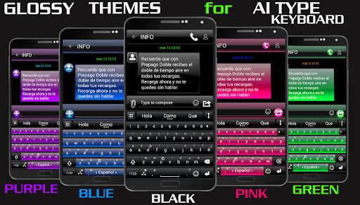 THEME FOR AI TYPE BLACK GREEN screenshot 1