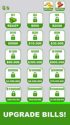 Money Clicker and Counter - Idle Tap Dollars Game screenshot 2