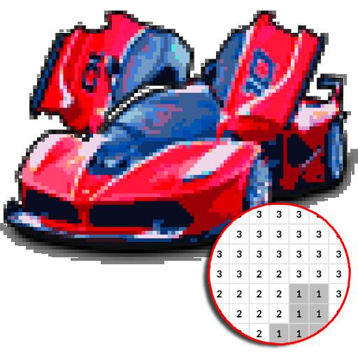 Car Color By Number - Pixel Art 6.0