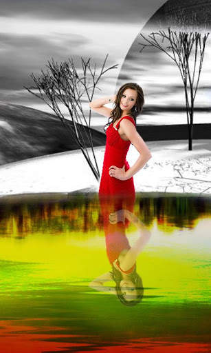 Mirror Effect On Water DP Maker screenshot 1